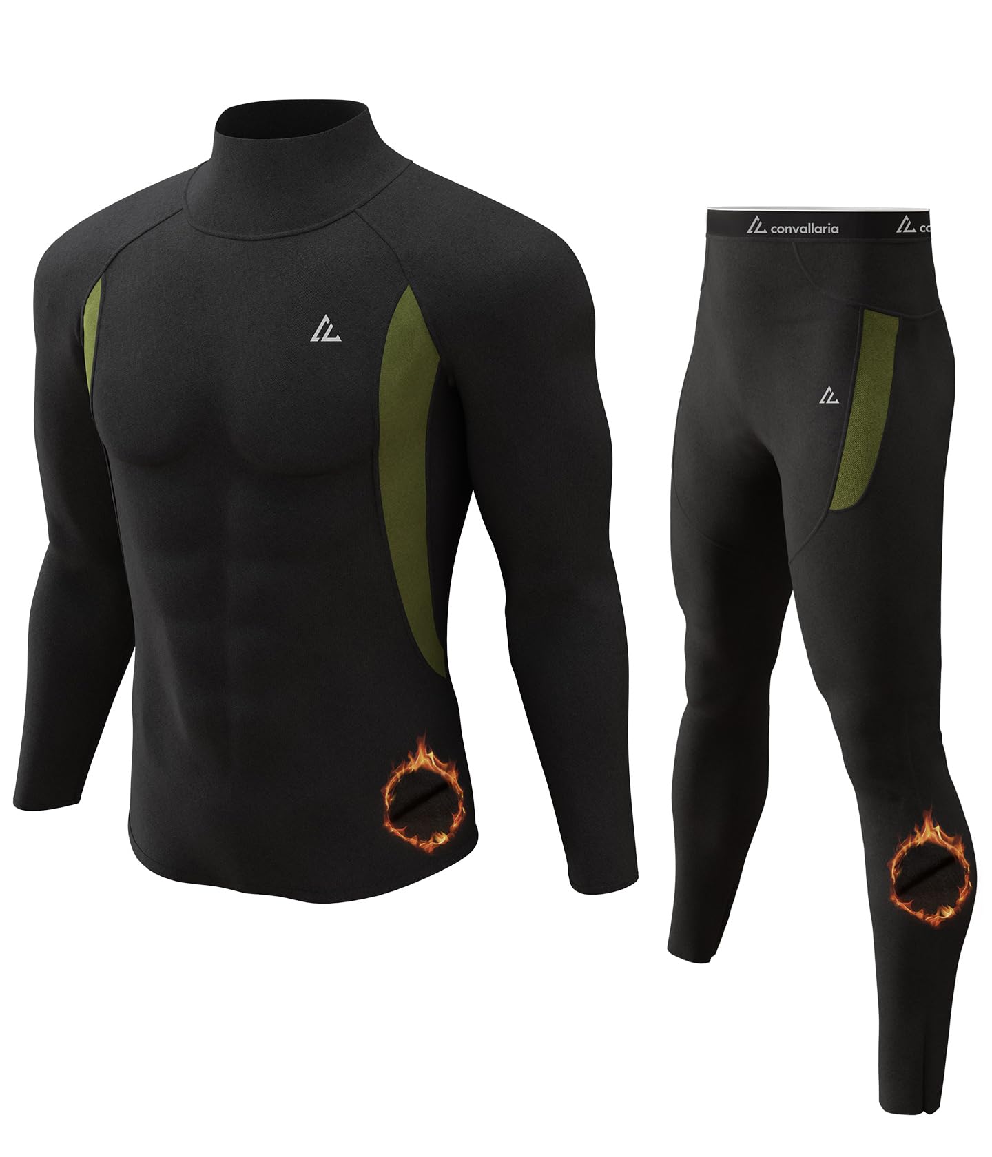 Men's Thermal Underwear Long Johns Set Mens Winter Gift Hunting Gear Sport Base Layer Bottom Top