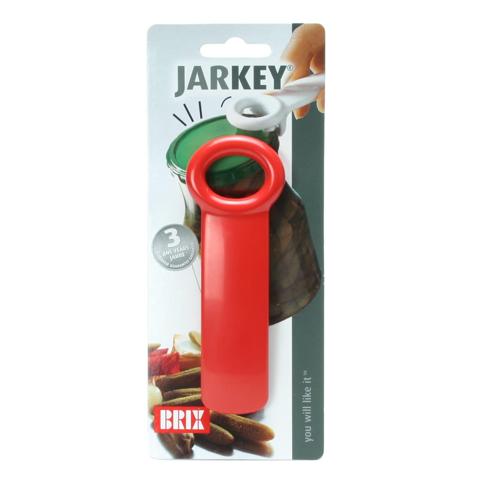 Kitchen Craft - Ouvre-Pot et Bocal en Inox, Système de Levier, 14 x 9.5 cm - Couleur Bleu, Jaune, Rouge et Blanc
