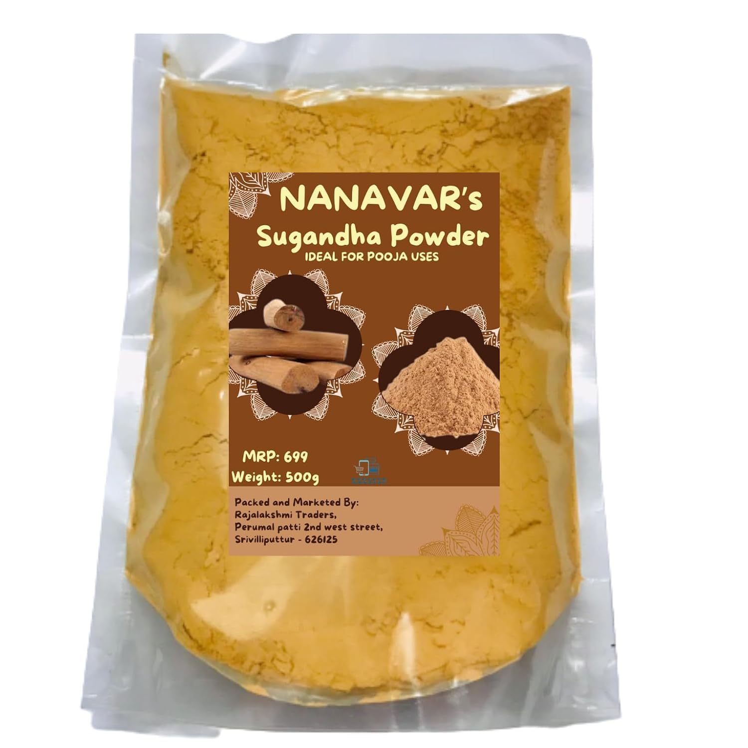 Genuine Sandalwood Powder for Pooja & Rituals -3