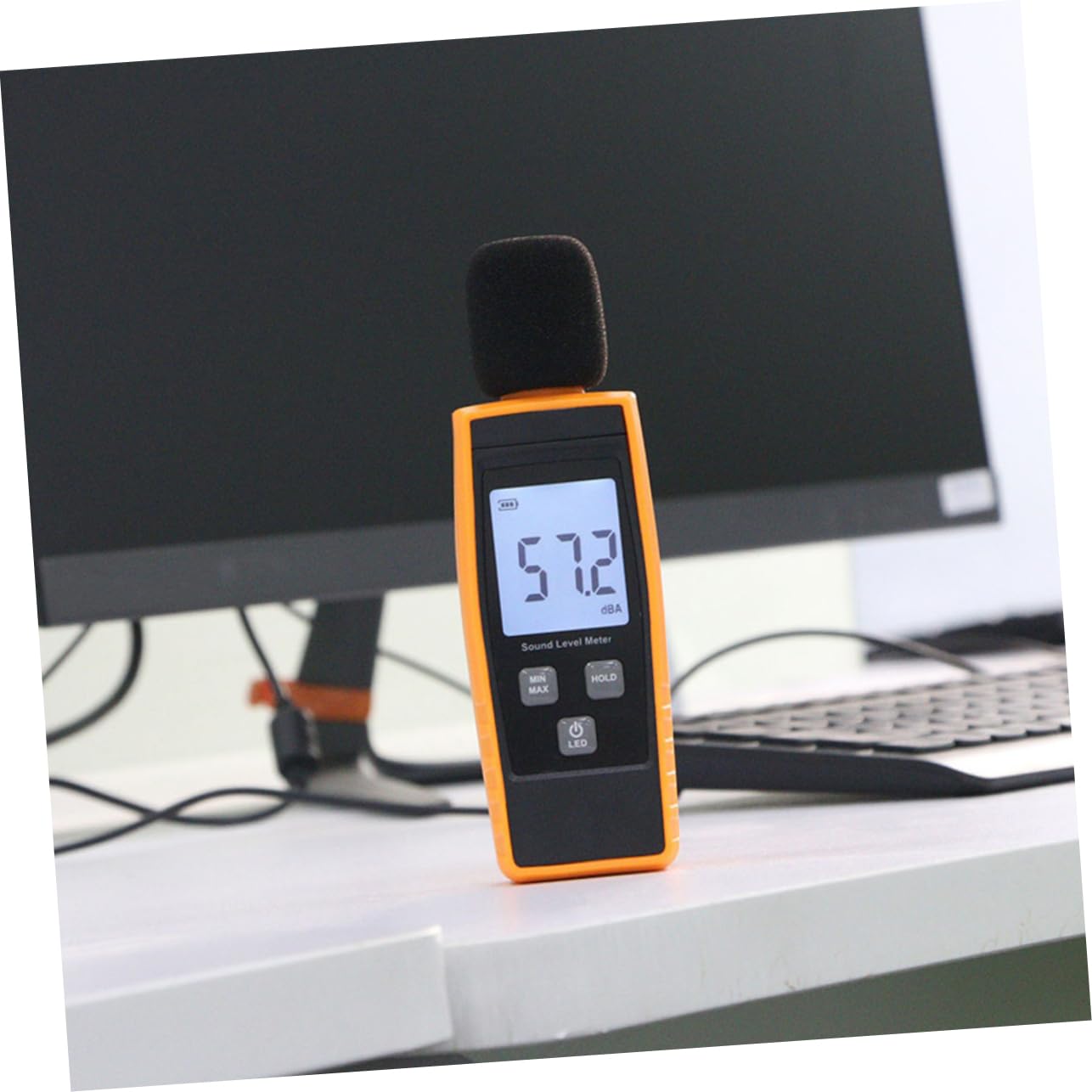 Medidor De Decibelimetro Probador De Ruido Monitor De Sonido Dba Calibrado De Fábrica