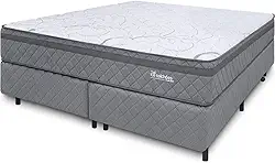 Cama Box Colchão King Espuma D45 Extra Firme Antialérgico Certificado 193x203x58cm - BF Colchões