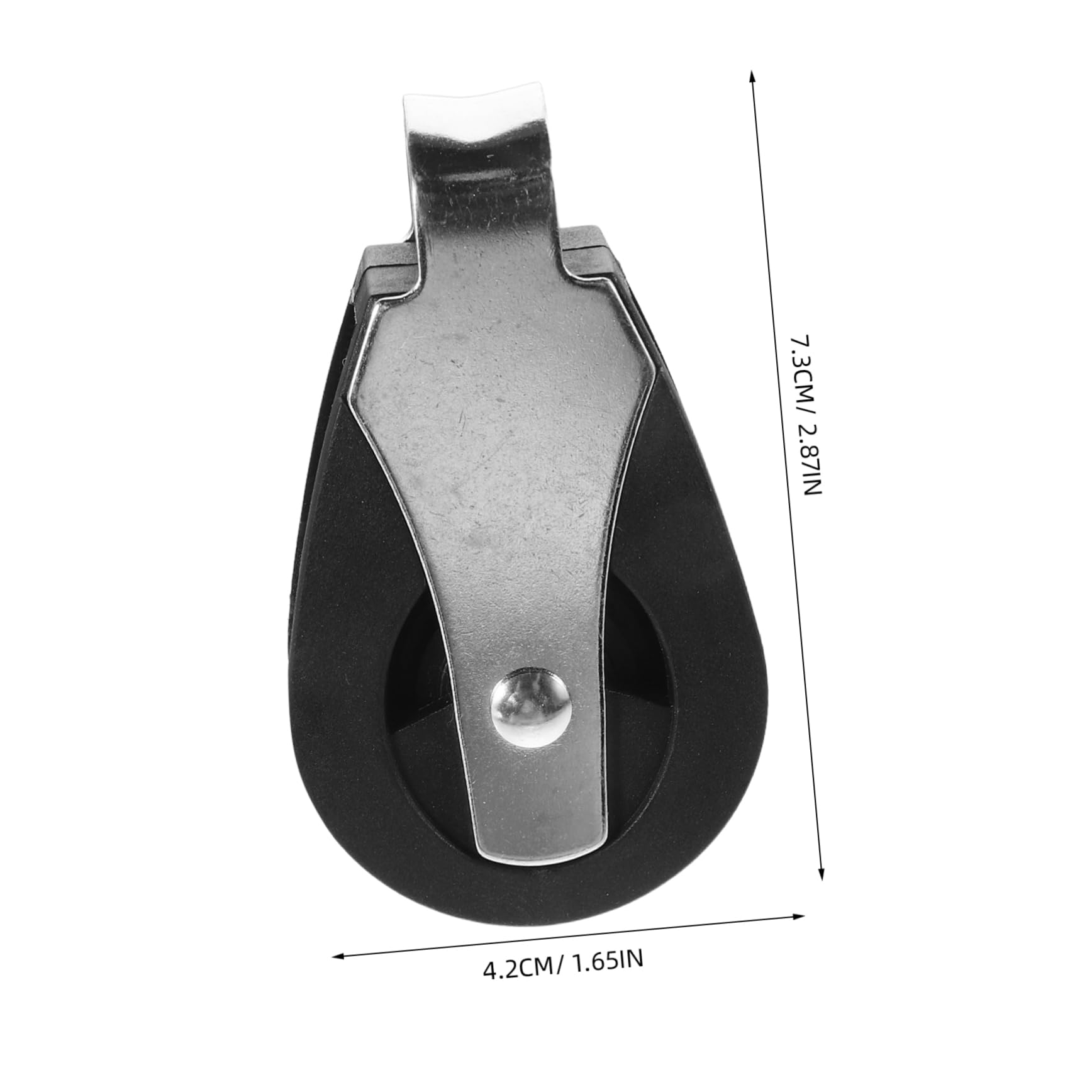 ibasenice Boat Stainless Steel Nylon Pulley Block Accessory for Sailboats Smooth Sliding Design for Rope for Outdoor and Construction Use Pulley