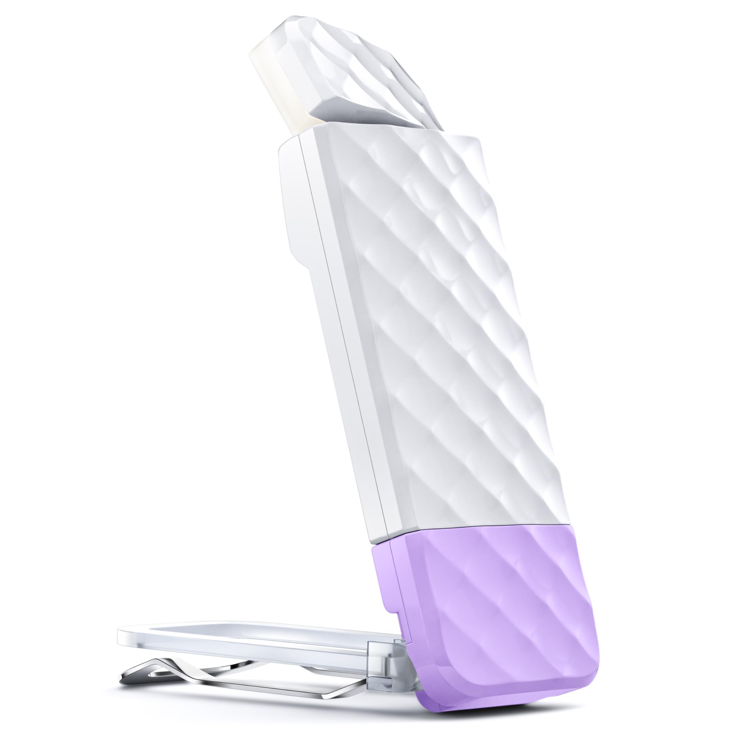 Opaul Reading Light with Timer, Clip-on LED Book Light, 3 Colors & 5 Brightness (White, Purple)