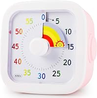 GeeRic 60 perces vizuális időzítő, csendes asztali timer gyerekeknek és tanuláshoz 1