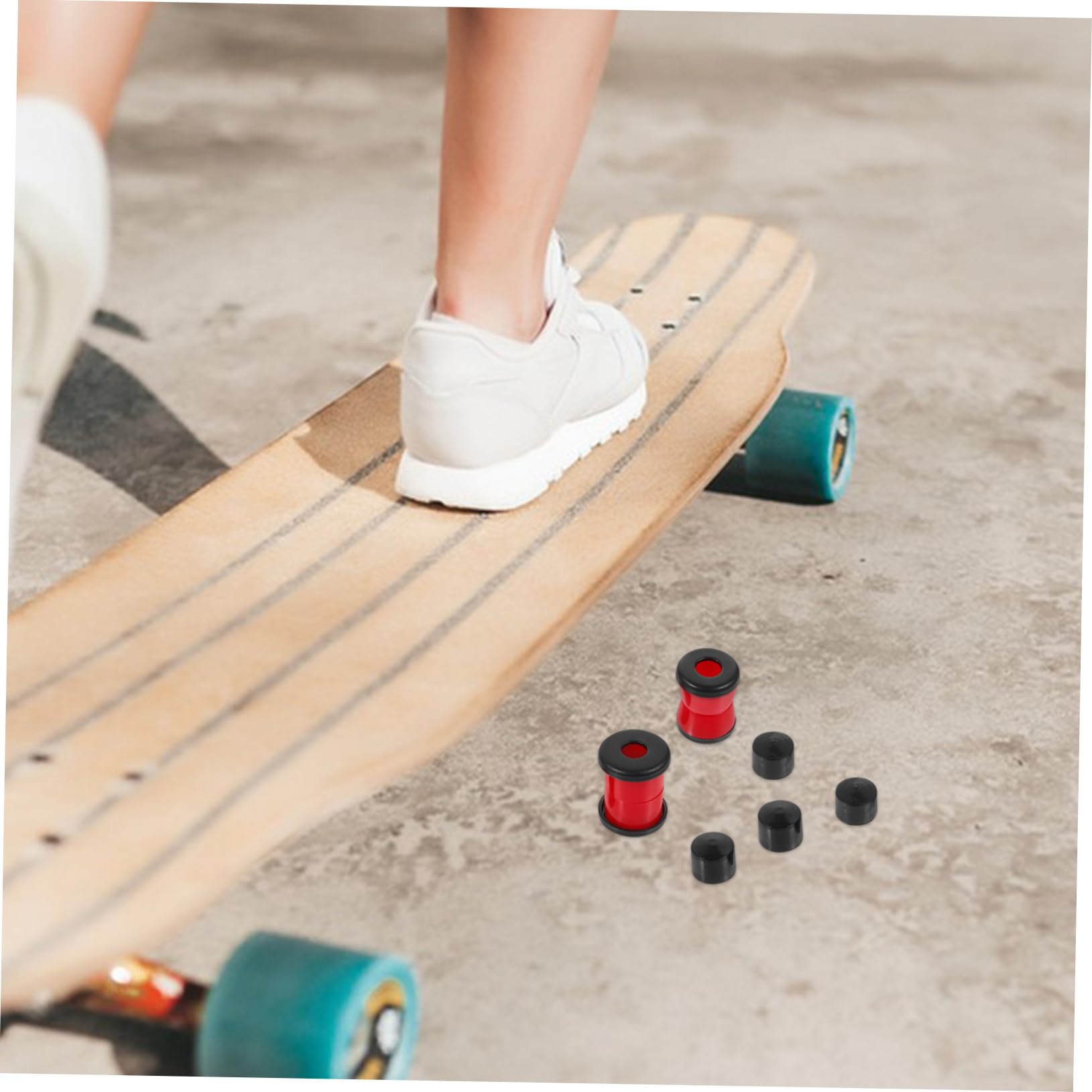 BCOATH 1set Skateboard Pads Practical Skateboarding Accessories Sliding Compact Lightweight Bushings for All Four-Wheel Skateboards
