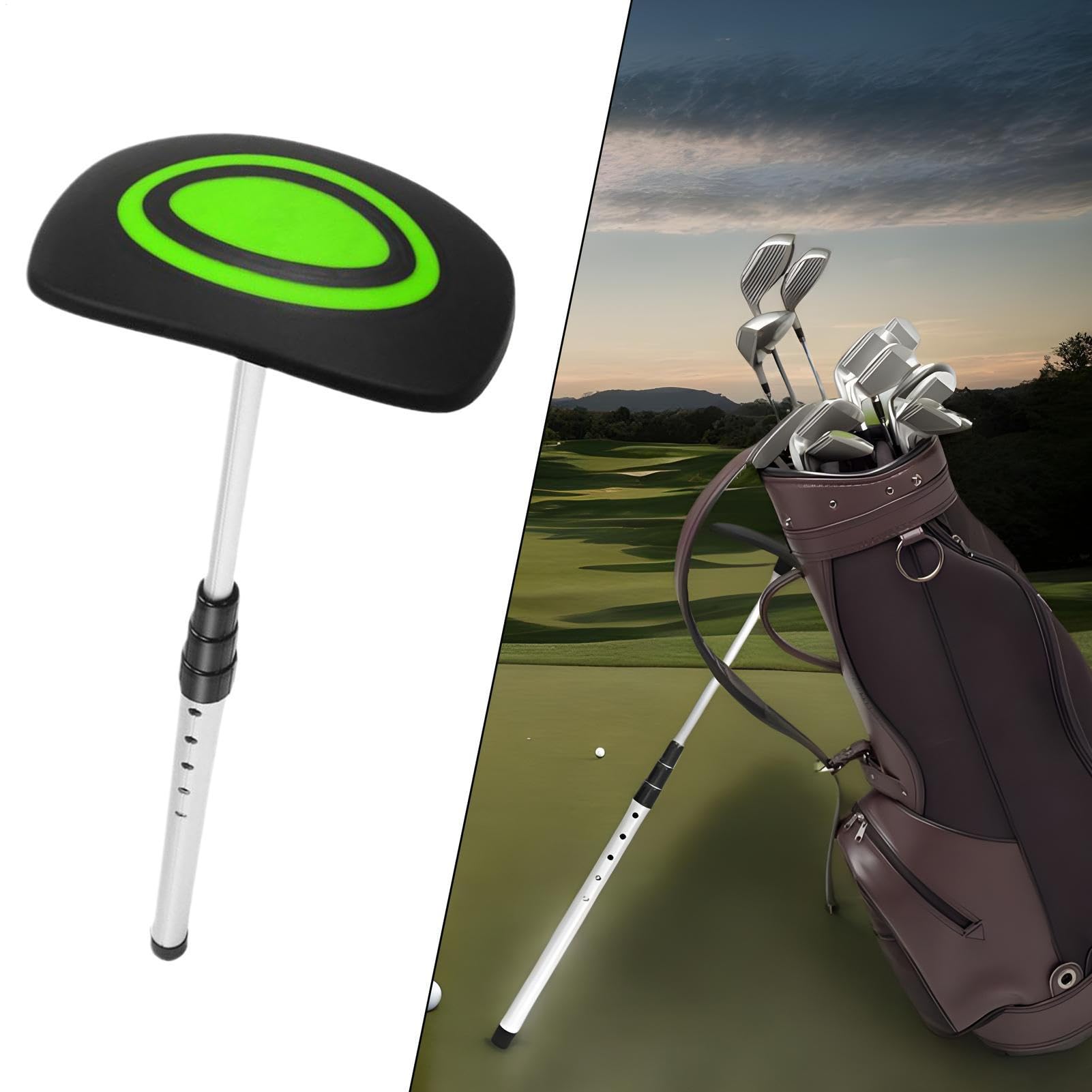 Brazo de Soporte para Viajes de Golf, Varilla Telescópica Refuerzo Equipo Deportivo, Incluye Funda, Amortiguación y Protección Deportiva para Hombre y Mujer