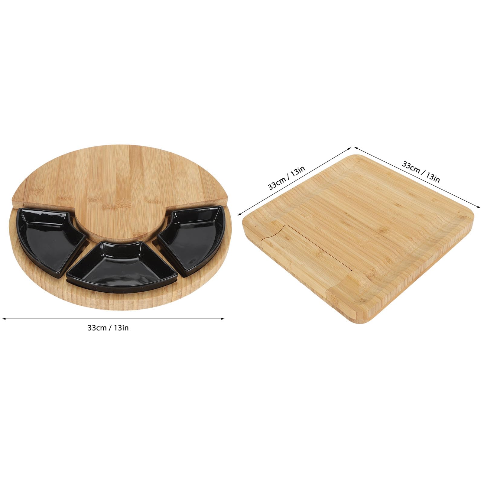 Cheese Board Gift Set, Charcuterie Board Set and Serving Platter Mothers Day Gifts Wedding Gifts New Home Bridal Shower Gift(Round)