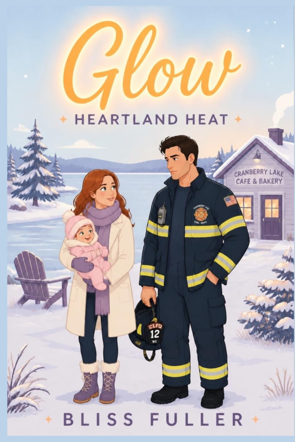 Glow: A Small Town Surprise Baby Firefighter Romance (Heartland Heat)