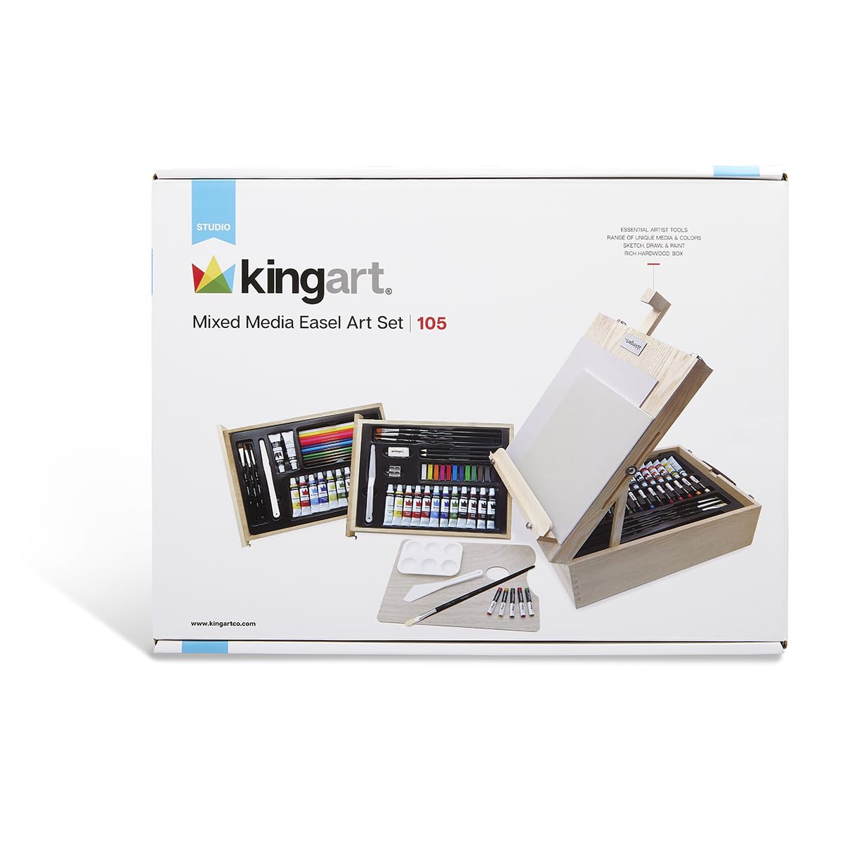 KING OF ARTIST セット Amazon.com: KINGART® Studio Sketching Set, 34 Piece Sketching