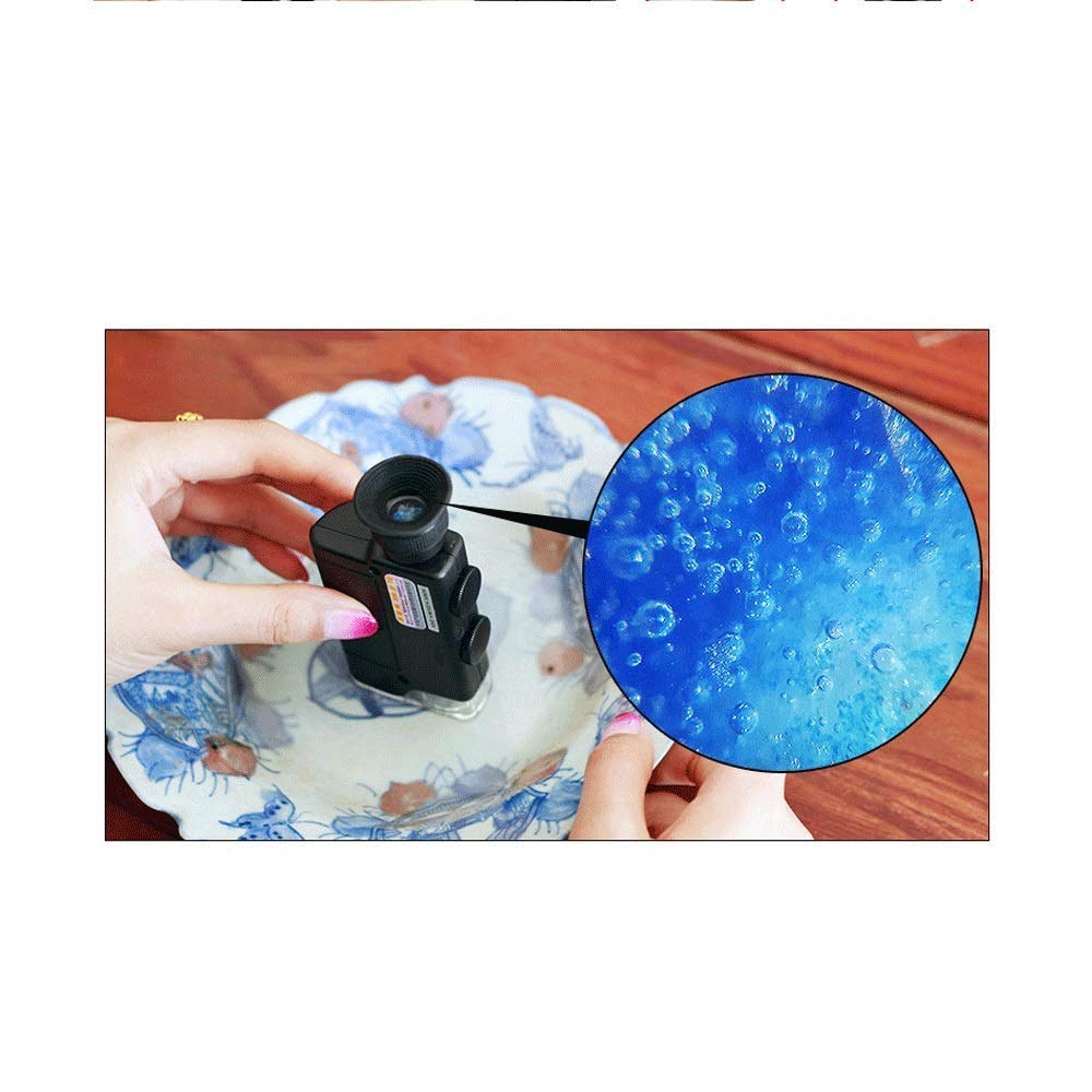 Loupe 2 en 1, loupe éclairée – pour Bureau, Couture, Table – Lumière vive pour la Lecture, grossissement 200-240x Warm as Ever