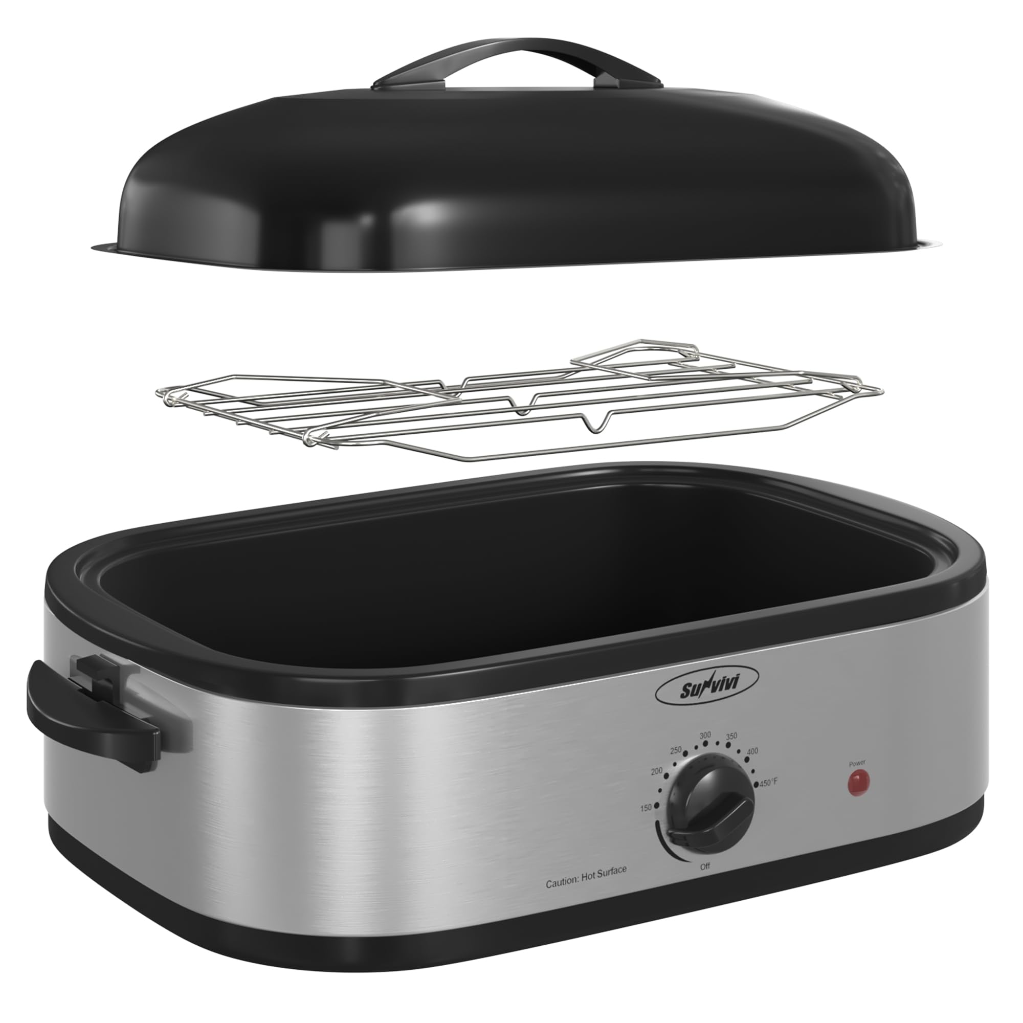 Sunvivi 14-Quart Electric Roaster Oven