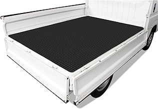 KUKUAN Rubber Mat for Cargo Trucks, Rubber Mat, Cargo Mat, Thickness Approx. 0.1 x 55.1 x 78.7 inches (3 x 1400 x 2000 mm), Rubber Mat for Light Tigers, Anti-Slip, Outdoor (Black, 78.7 x 55.1 x 0.1