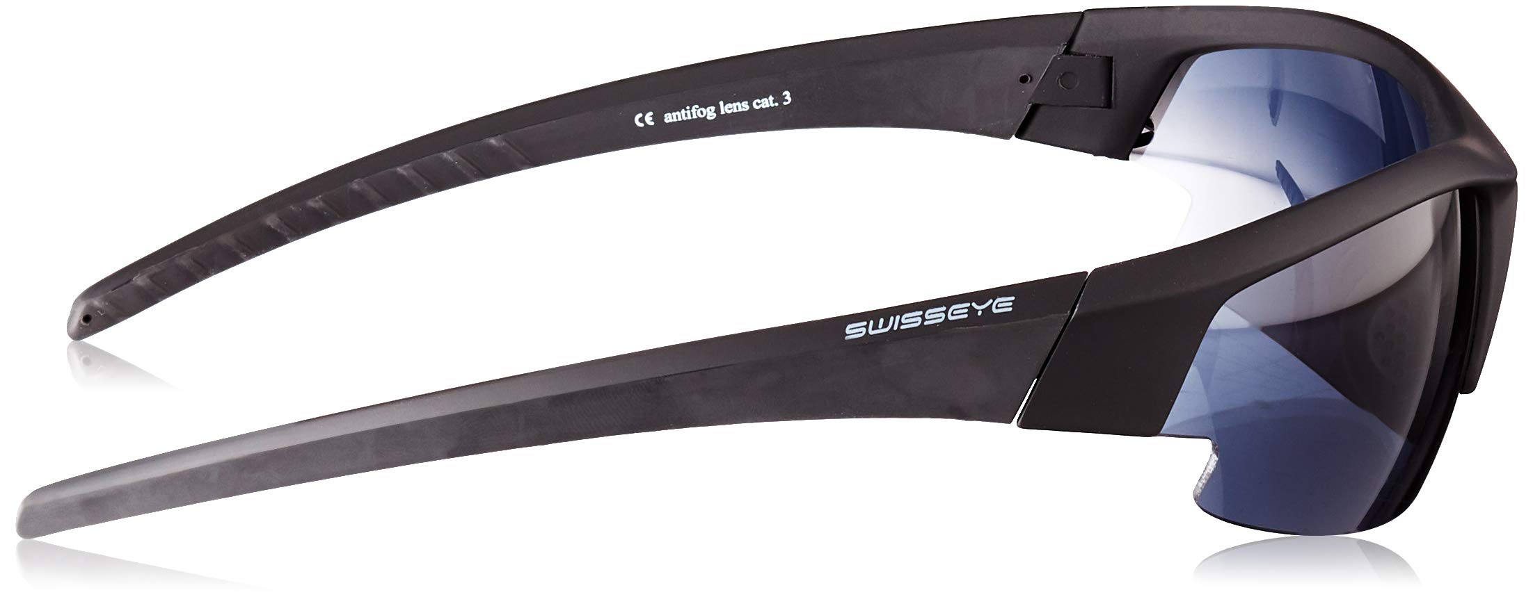 Swiss Eye 40271 Gardosa Evolution M/P - Occhiali da Sole in caucciù M/L, Colore: Nero