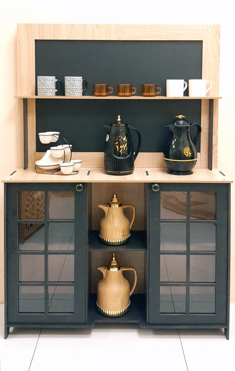 Buy Coffee Corner/Large coffee corner with a distinctive design in wood