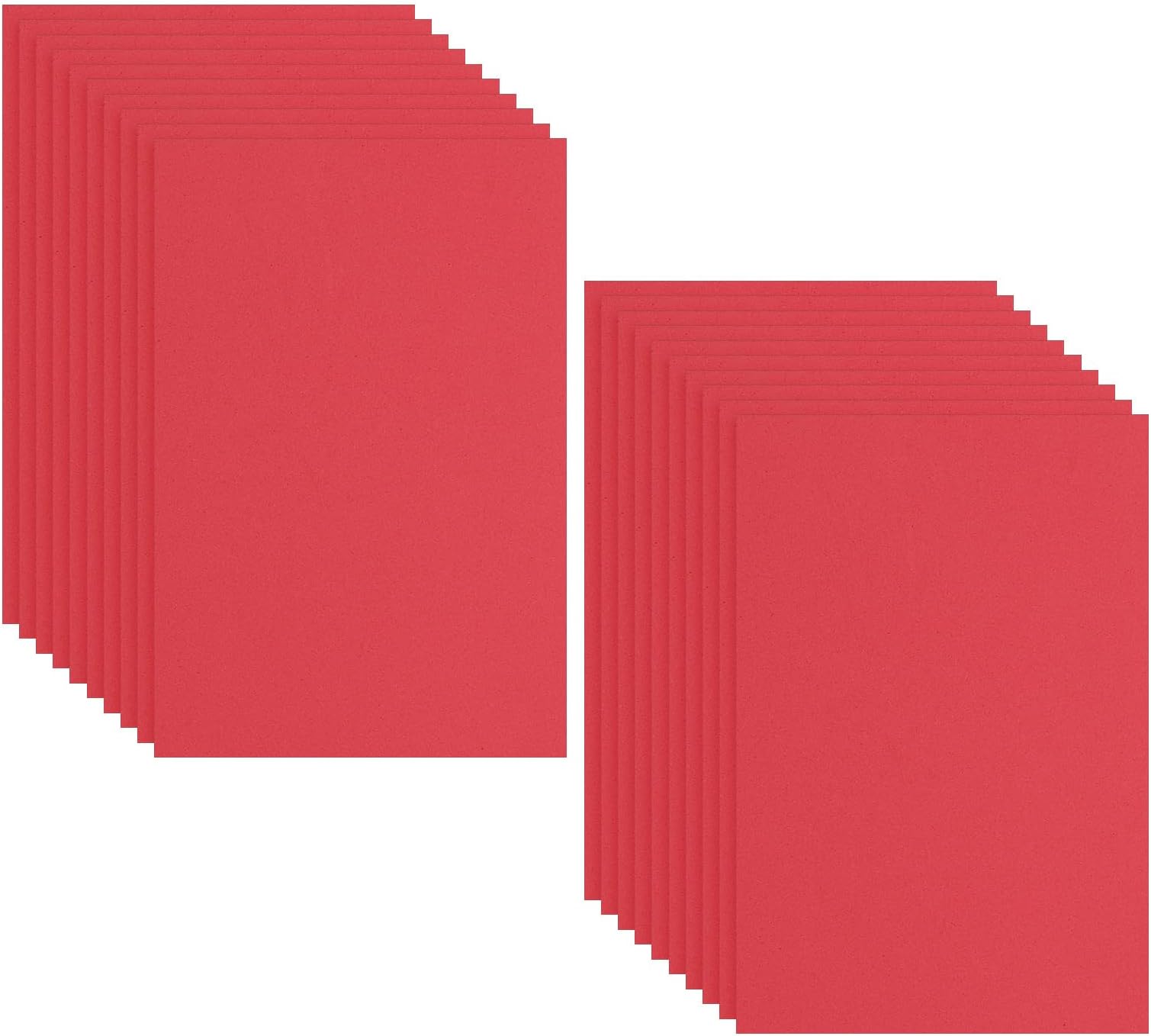 PATIKIL 20 Pack EVA Foam Sheets, 12" x 8" 2mm Thick Foam Sheets Crafts Foam Paper for Craft Classroom Bulletin Board Decor Scrapbooking DIY Cosplay Costume, Red