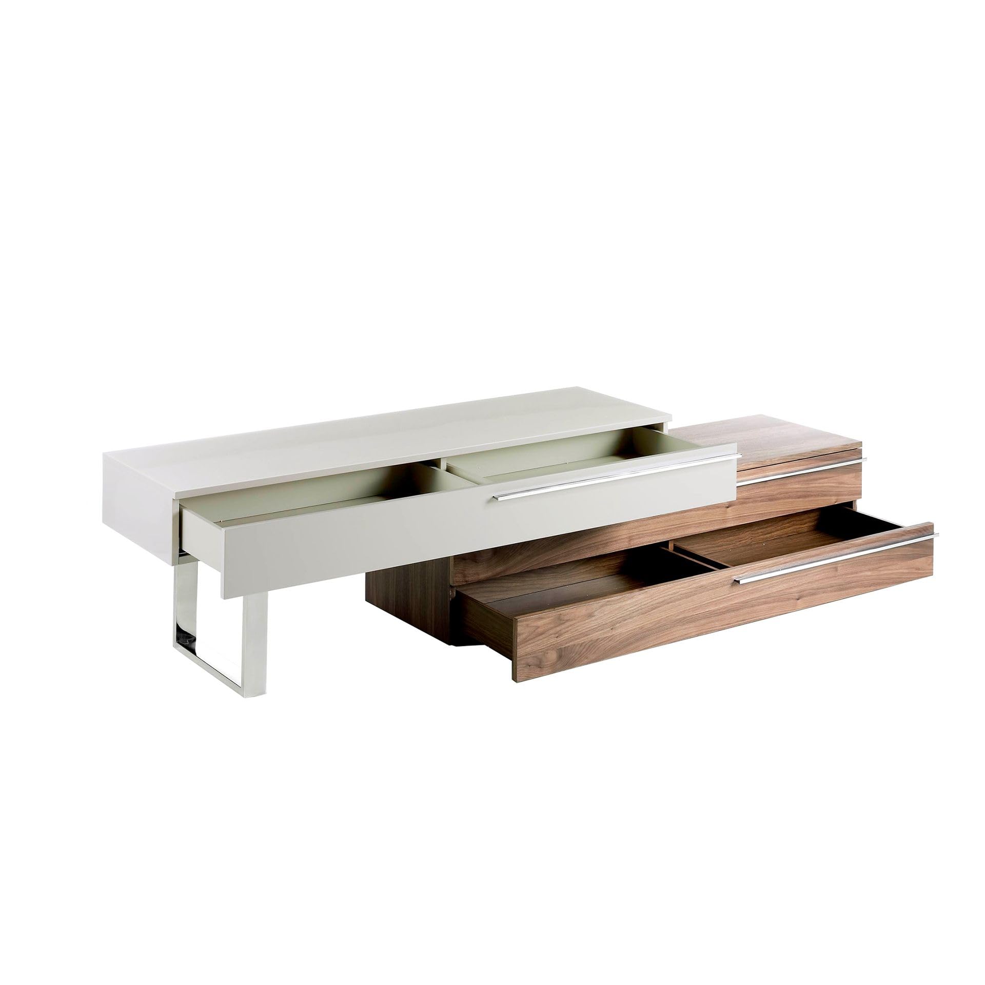 Angel Cerdá - Meuble TV Moderne Modulable Laqué à Dimension Extensible | Rangement Polyvalent et Organisé, Format Extensible, Durable et Fonctionnel, Meuble TV Salon 250 x 45 x 53 cm