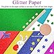10 Blatt Glitzerpapier zum Basteln, 29.7 x 21 cm A4 Bunt Glitzer Papier mit Selbstklebend Wackelauge, 250g/m² Bastelpapier Glitzer Glitterkarton für Kinder DIY Grußkarten Scrapbooking, 10 Farben