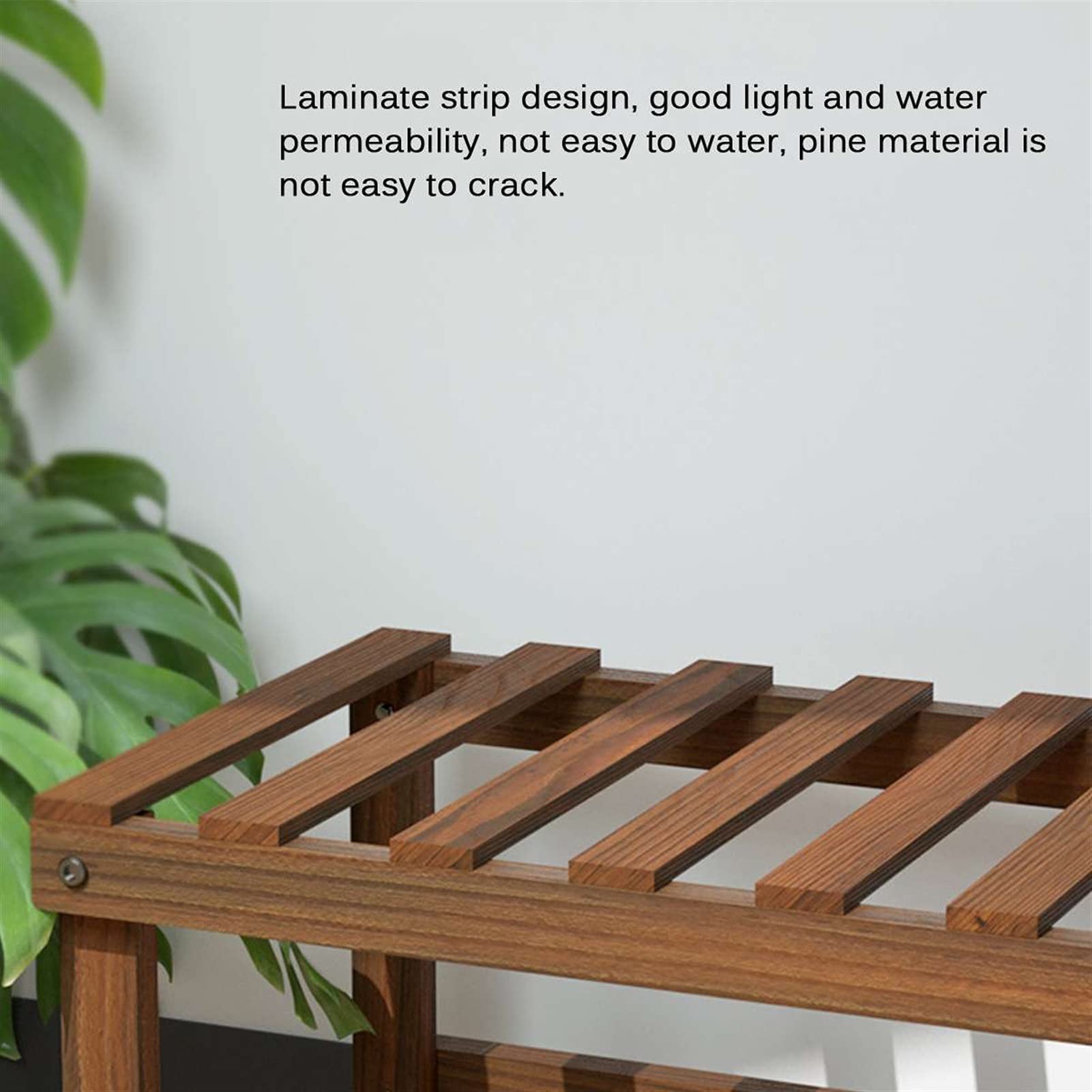 Support pour plantes en bois pour balcon, jardin, bonsaï