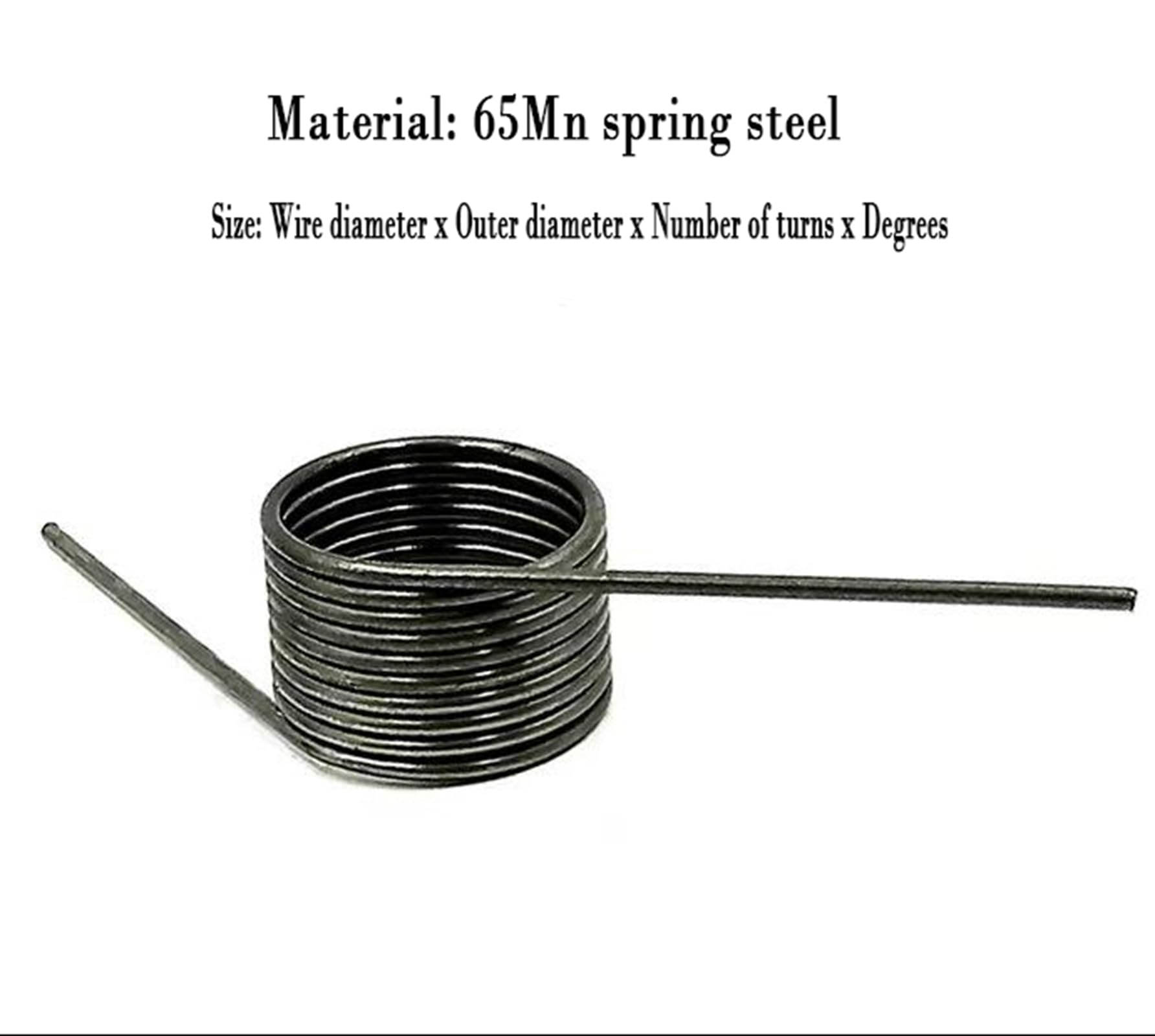10 Pièces Ressort de torsion, diamètre du fil 0.8mm, OD 10mm, ressort de torsion en forme de V, 0.8X10mm ODX3 TurnsX180 degrés