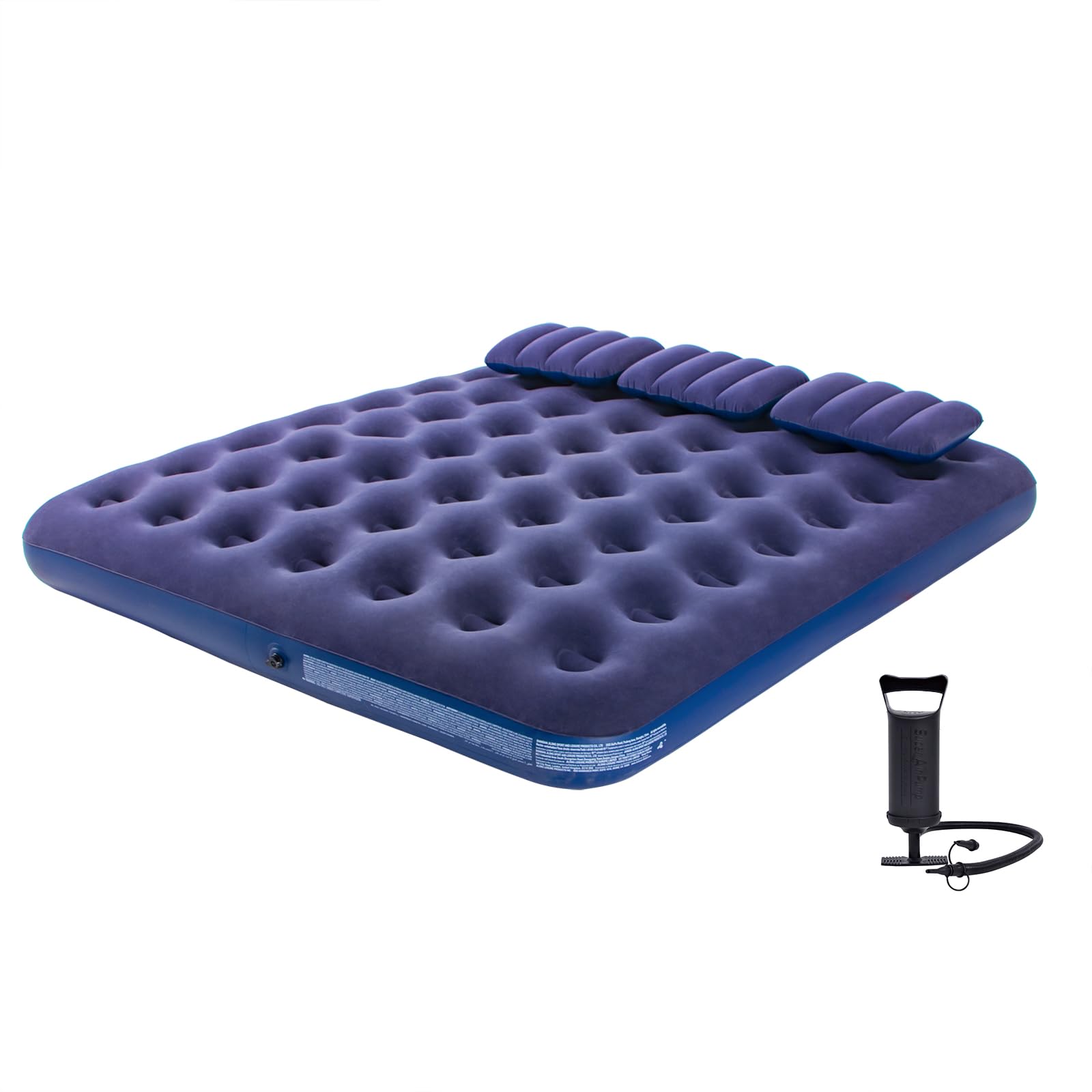 Photo 1 of DIMAR GARDEN King Size Camping Air Mattress Inflatable Bed with Pillow,Include Hand Pump