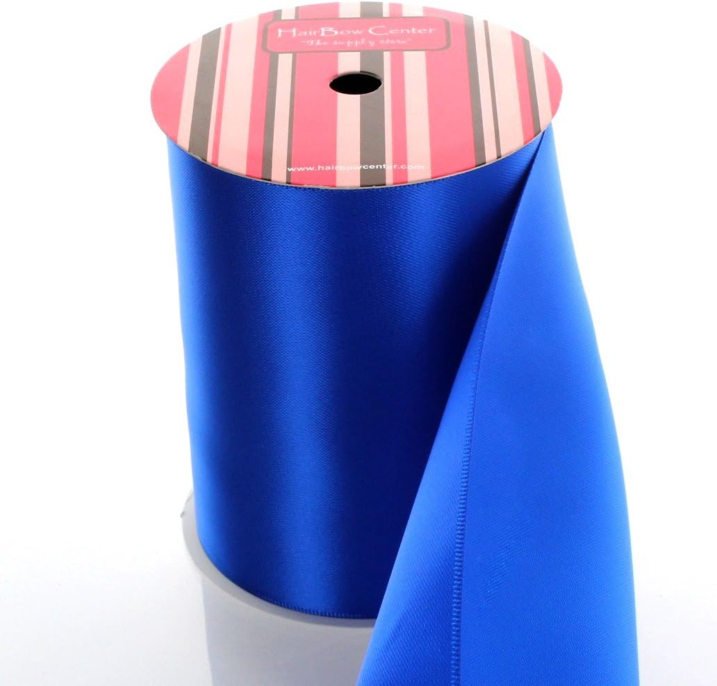 4" Double Face Satin Ribbon White 100yd