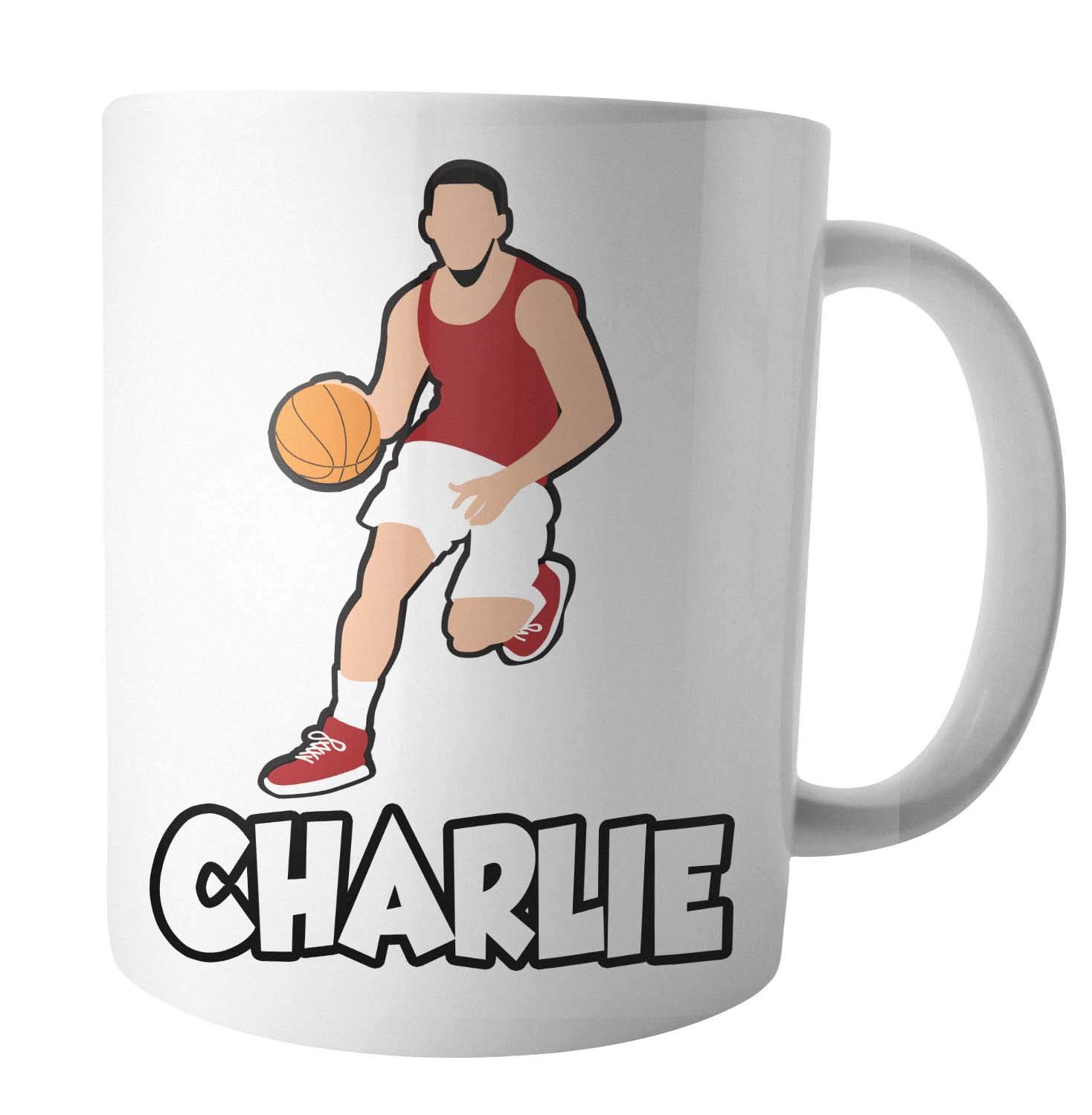AK Giftshop Personalised Mug - Basketball - Gift - Birthday - Christmas - Stocking Filler - Secret Santa