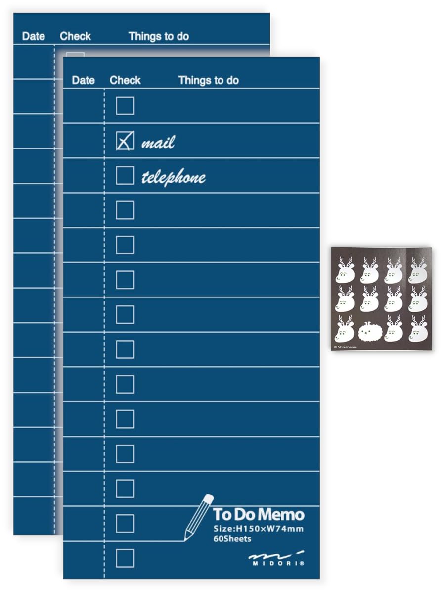Amazon.co.jp: 【2個セット】ミドリ メモ ToDoリスト やることリスト