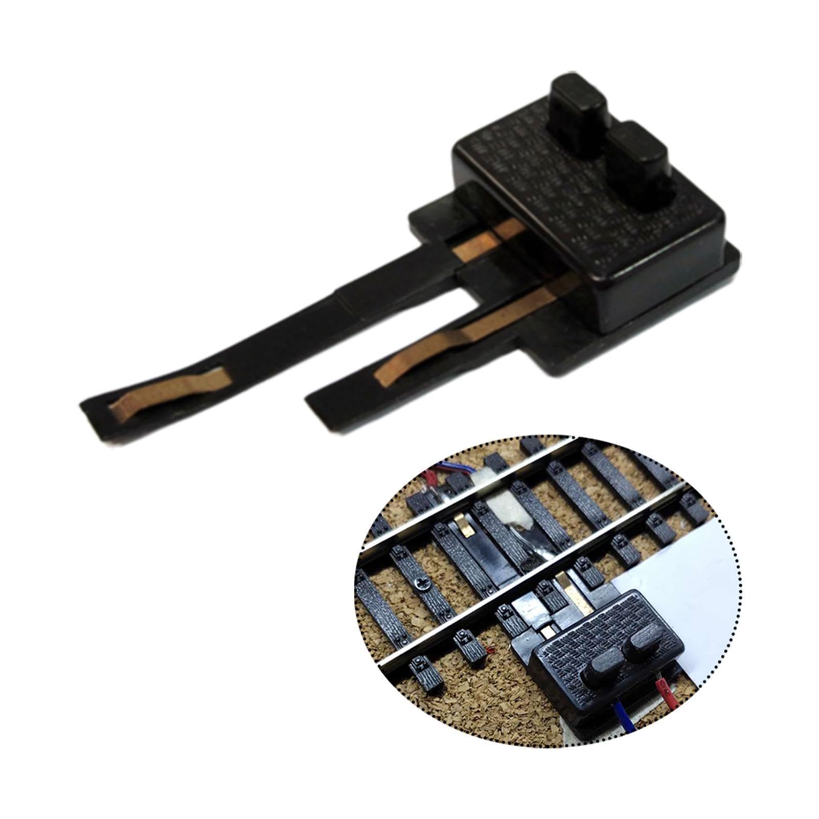 Perfeclan Clips de Connexion d'alimentation numérique à l'échelle Ho, boîte d'alimentation, 1:87, légers, pièces de Rechange, pour Trains modèles Ho, Noir