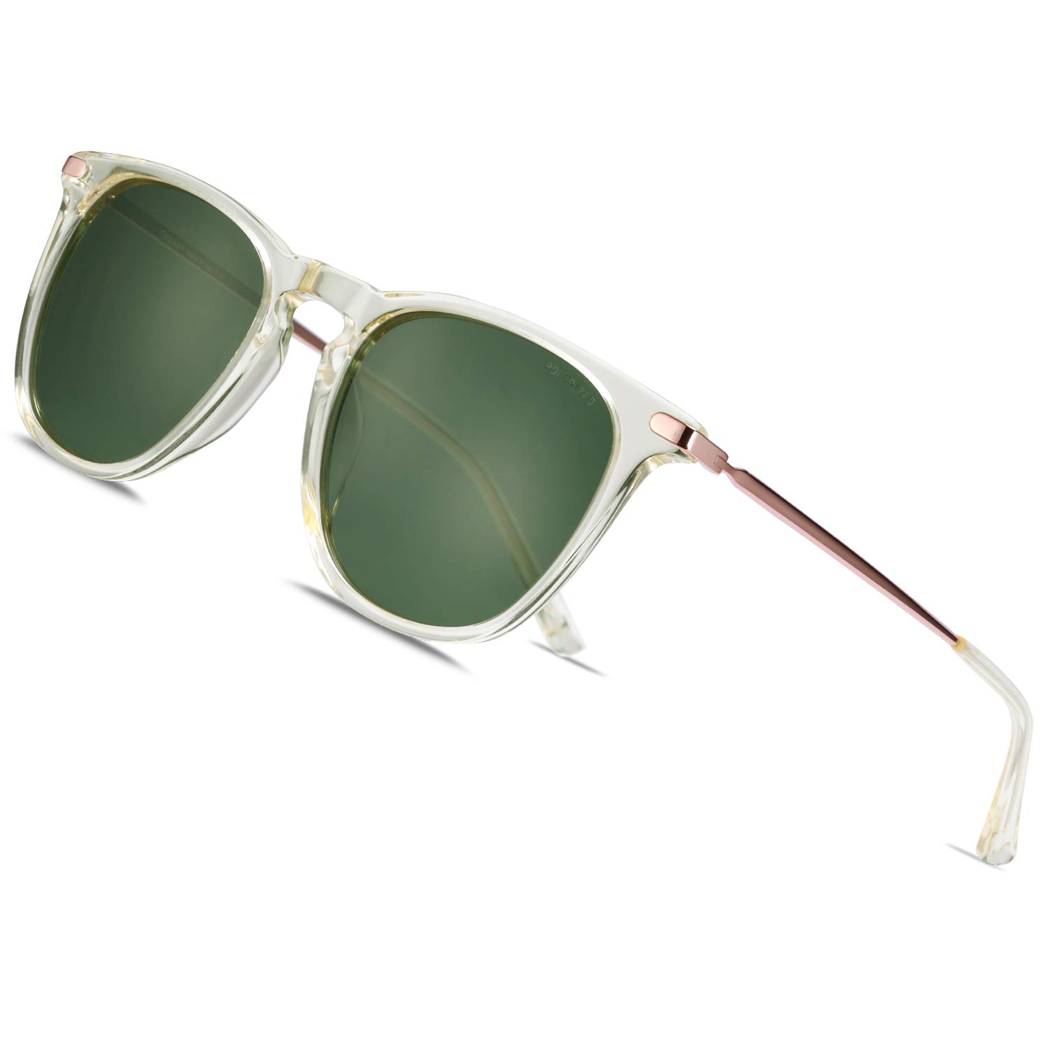 Trendy Polarized Sunglasses for Women 100 UV Protection Outdoor Driving Sunnies Italy Acetate Frame Eyewears