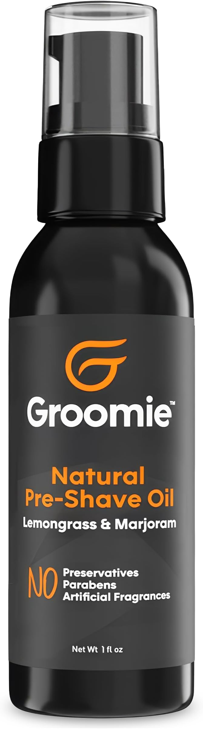 GROOMIE Natural Pre-Shave Oil for Bald Headed Men and Women | Specially Formulated Plant Based Recipe with Milk Thistle Seed, Essential Oils, Antioxidants, and Vitamin E | Promotes Close Shave -1 OZ