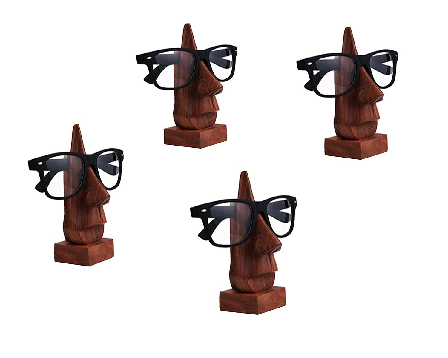 Khandekar (With Device Of K) Men's Pack Of 4 Spec Holder Nose Shaped Eye Wear Holder For Home/Office Decorative Spectacle Holder Thanks Givings Gift