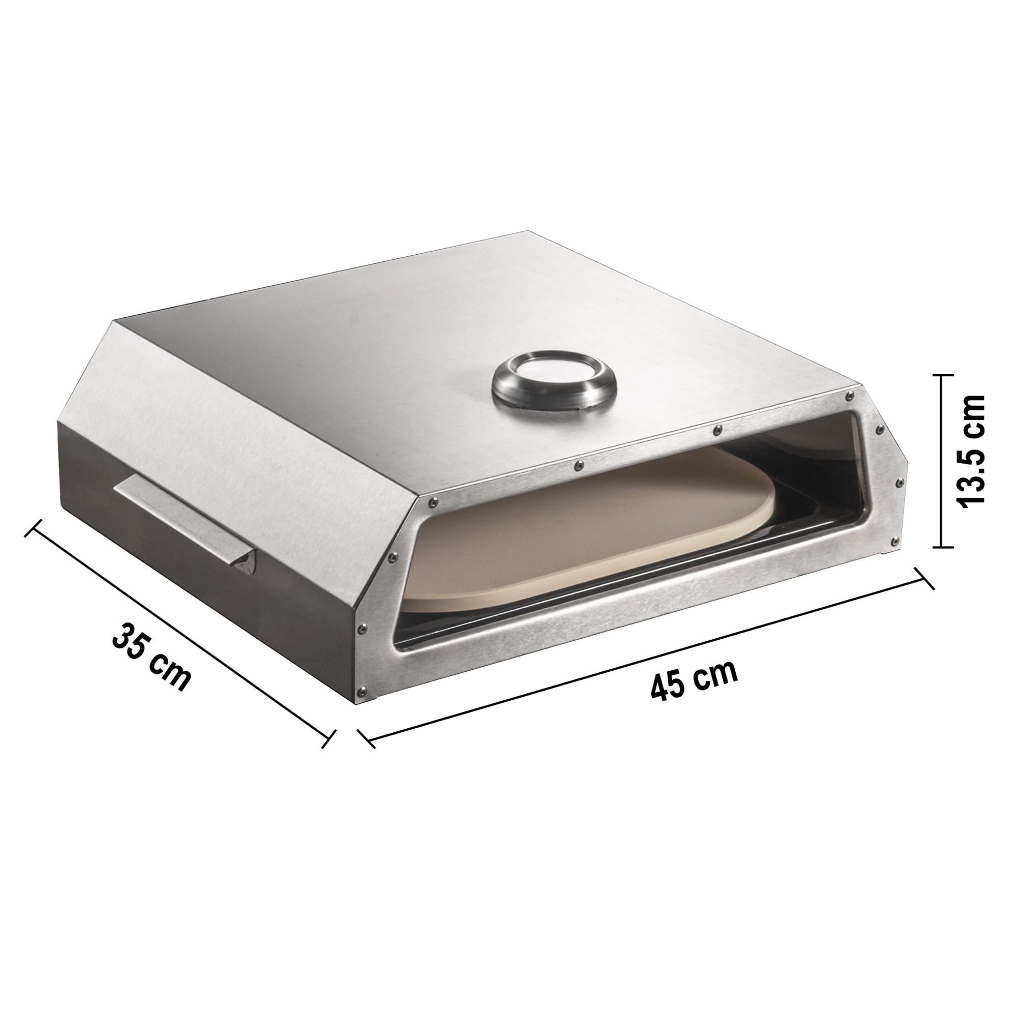 BIGHORN Four à Pizza portable en Acier Inoxydable