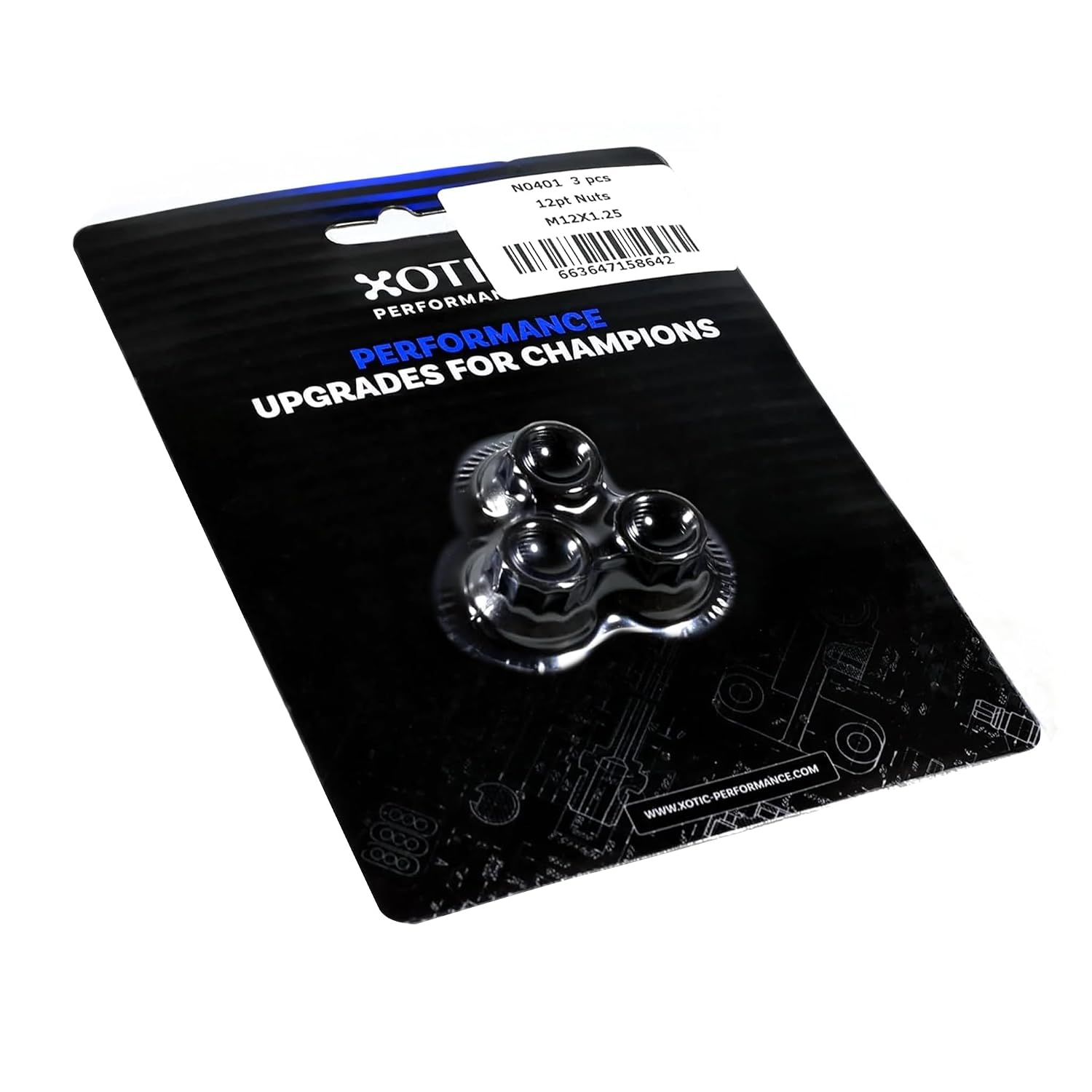 12 Point Nut M12 × 1.25 Thread Torx Style Socket Size 14 mm Set of 3 | Xotic Performance™ N0401