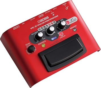 BOSS VE-2 Vocal Harmonist Bundle with Gearlux Power Supply, XLR Cable, and Austin Bazaar Polishing Cloth