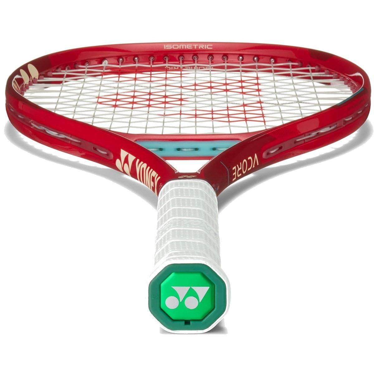 Yonex Raquete de tênis VCore 100D 8ª geração, vermelho rubi