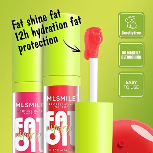 Miniatura 3 de Aceite hidratante para labios que brilla intensamente, brillo labial hidratante, bálsamo labial transparente, de larga duración, hidratante, no