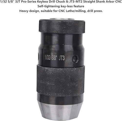 Miniatura 8 de 132-58" portabrocas sin llave y JT3-MT2 vástago recto taladro Chuck Arbor CNC JT3 para uso doméstico común