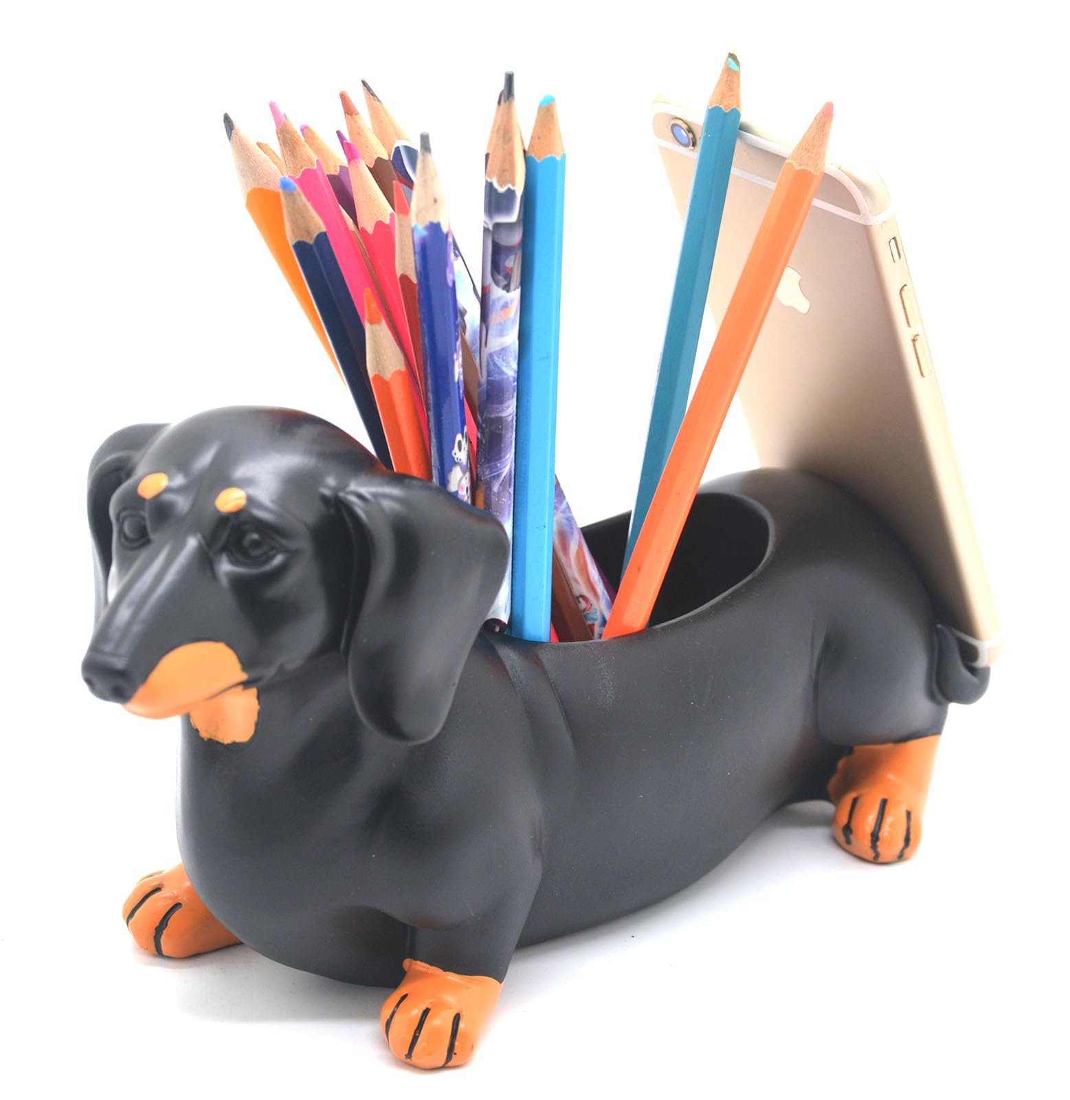 Amazon.com: MONMOB Creative Cute Daschund Pen Pencil Holder with
