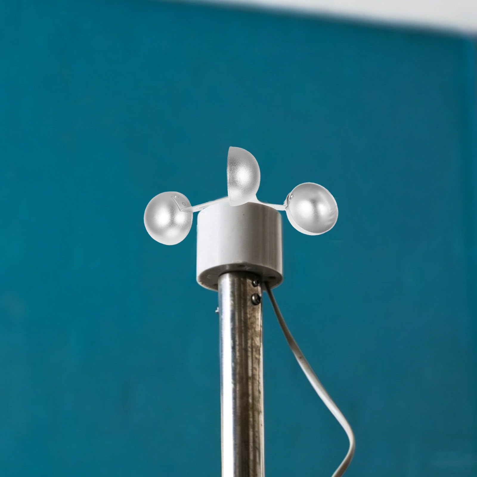 Homoyoyo Aluminiumlegierung und Einfachem Einbau Windgeschwindigkeitsmesser mit Wasserdichtem Gehäuse Geeignet für Wetterstationssensoren und Kräne im Außenbereich