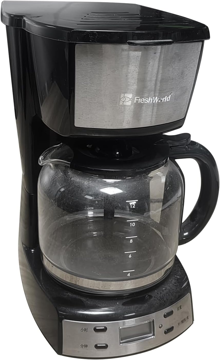 Cafetera de Goteo Programable de 10 Tazas, con Filtro Permanente y Apagado Automático