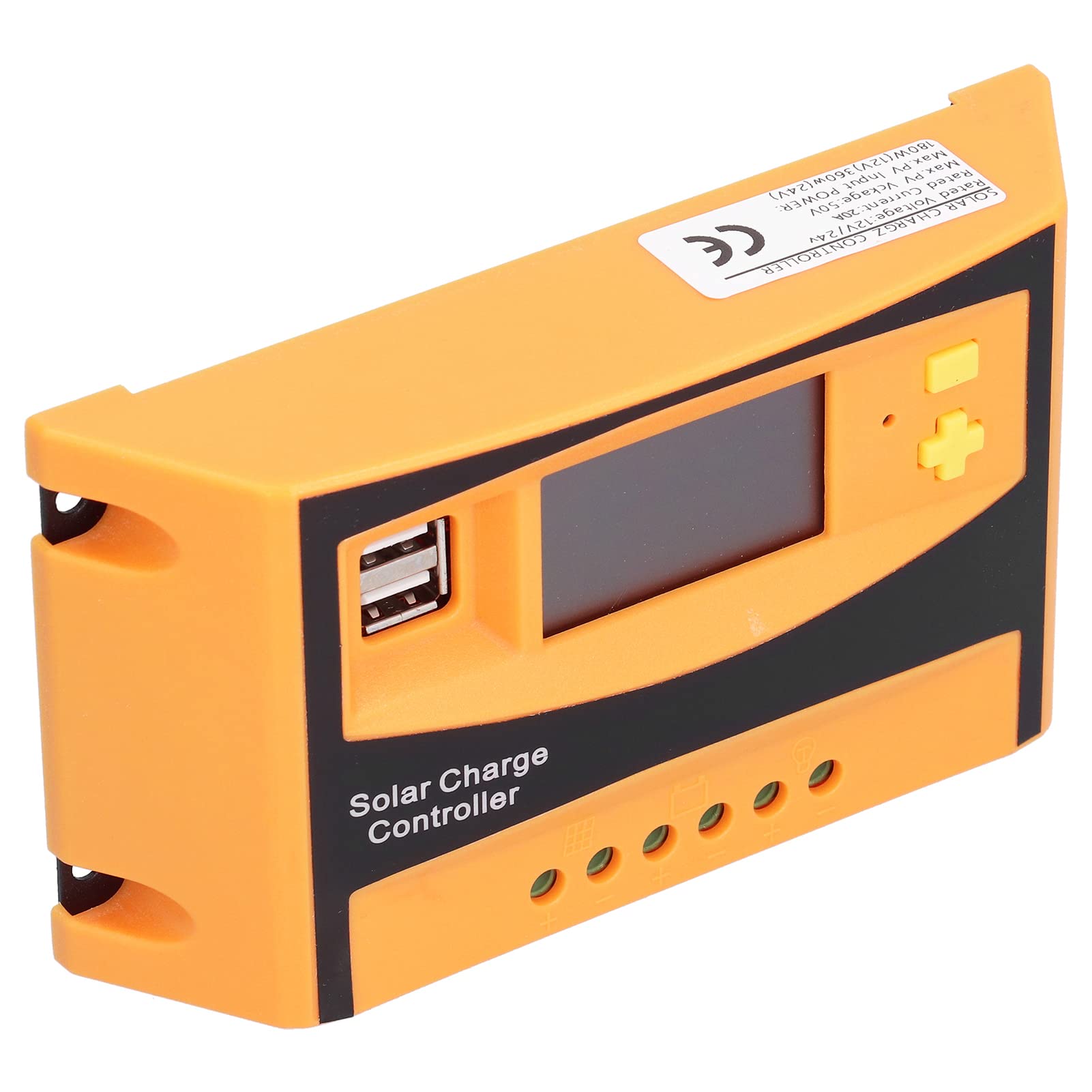 Régulateur de charge solaire PWM 20A étanche ABS contrôleur décharge panneau photovoltaïque