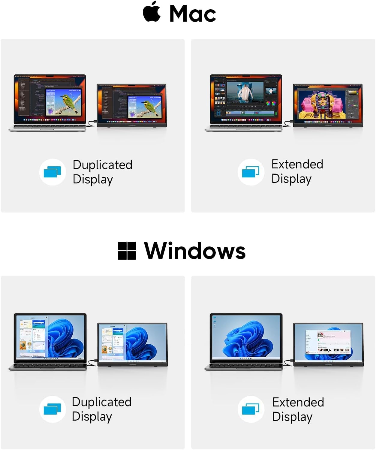 Portable Monitor, 15.6" FHD 1080P Travel Screen for Laptop, Ultra-Slim External Display With Kickstand, Screen Extender for PC Mac Phone PS4/5 Xbox Switch - Image 5