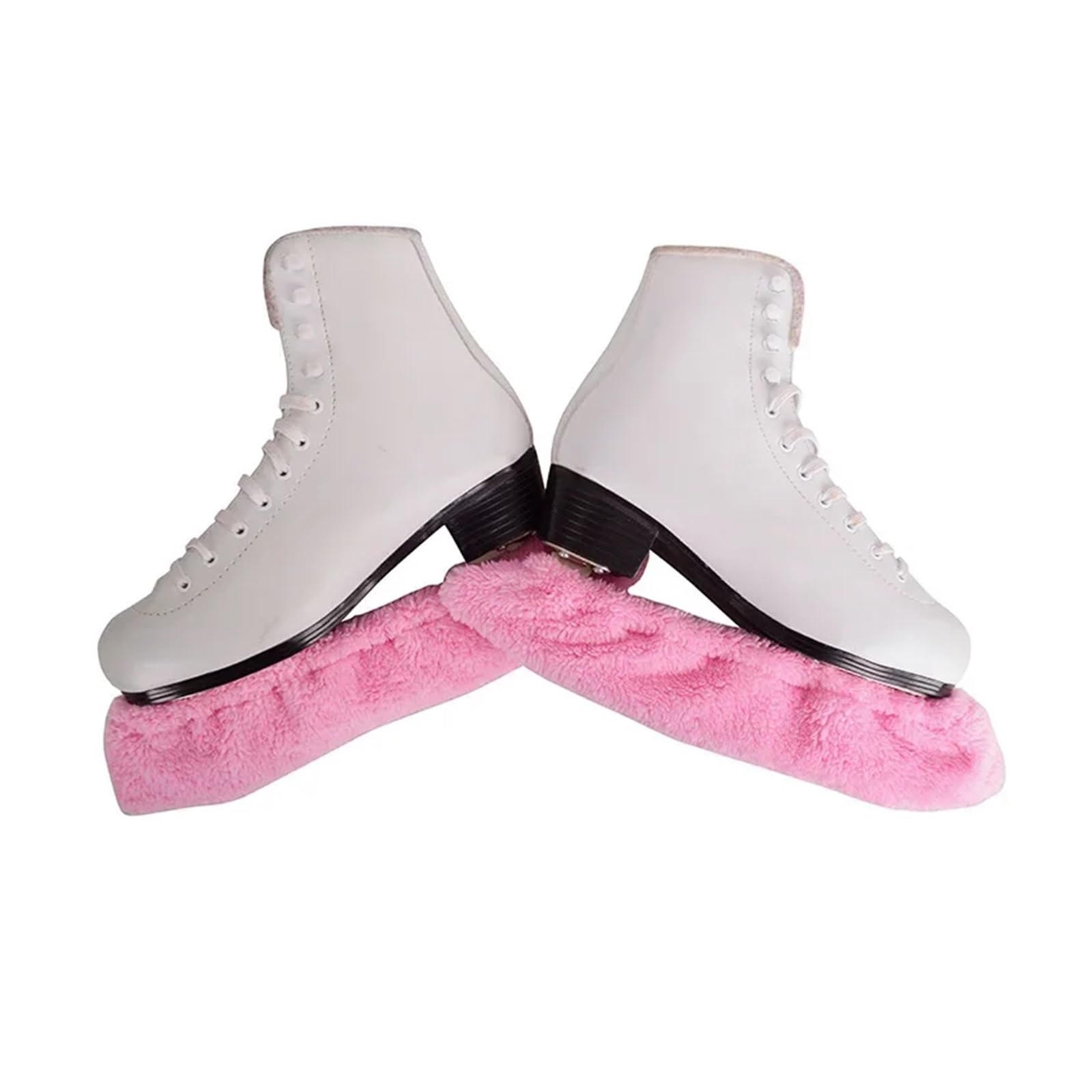 Fundas for botas de patín artístico, Protector cuchilla for sobre hielo, suave a prueba polvo for patines Hockey, tallas SML XL XXL(Pink XL EU40-42)