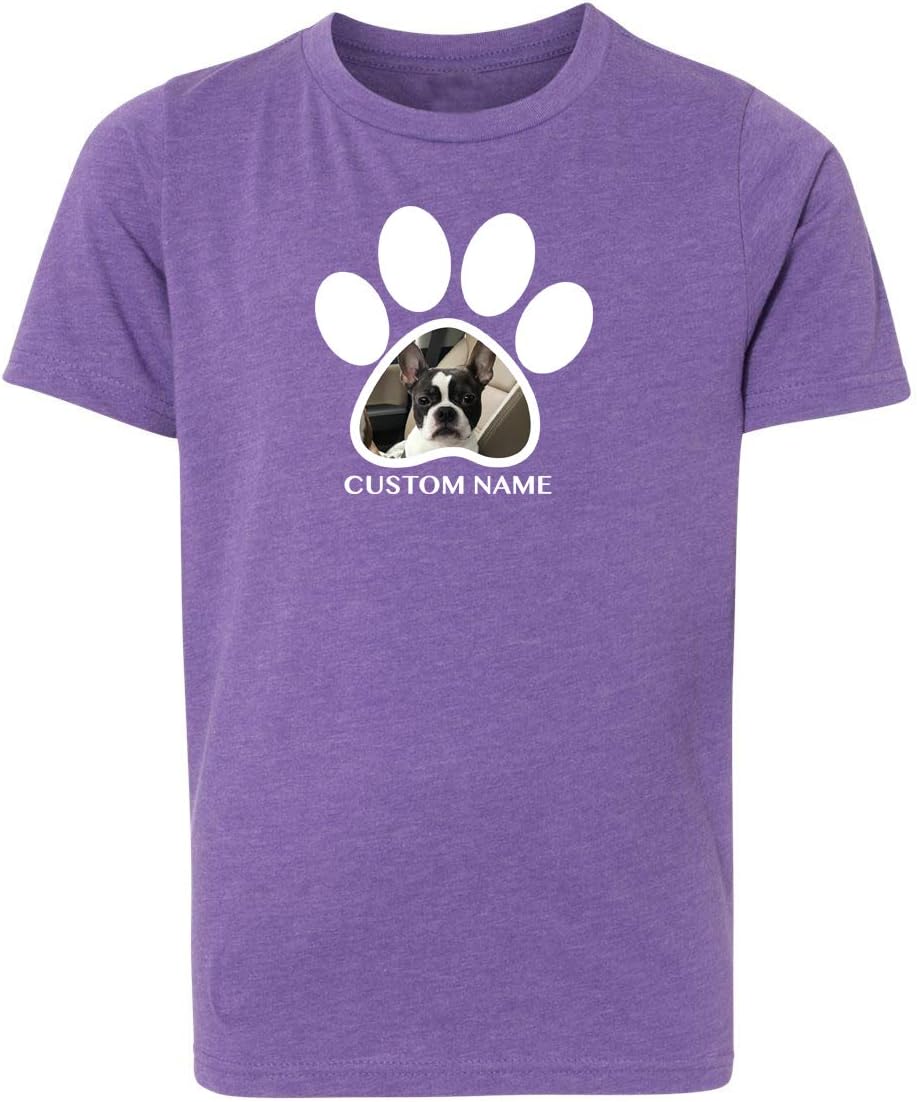 Custom Dog Tees, Add Your Dog to a T-Shirts, Kids Custom Dog Face T-Shirts