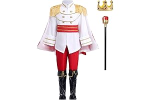 Boys Prince Charming Costume for Toddler Kid Medieval Royal Prince Jacket Pants...