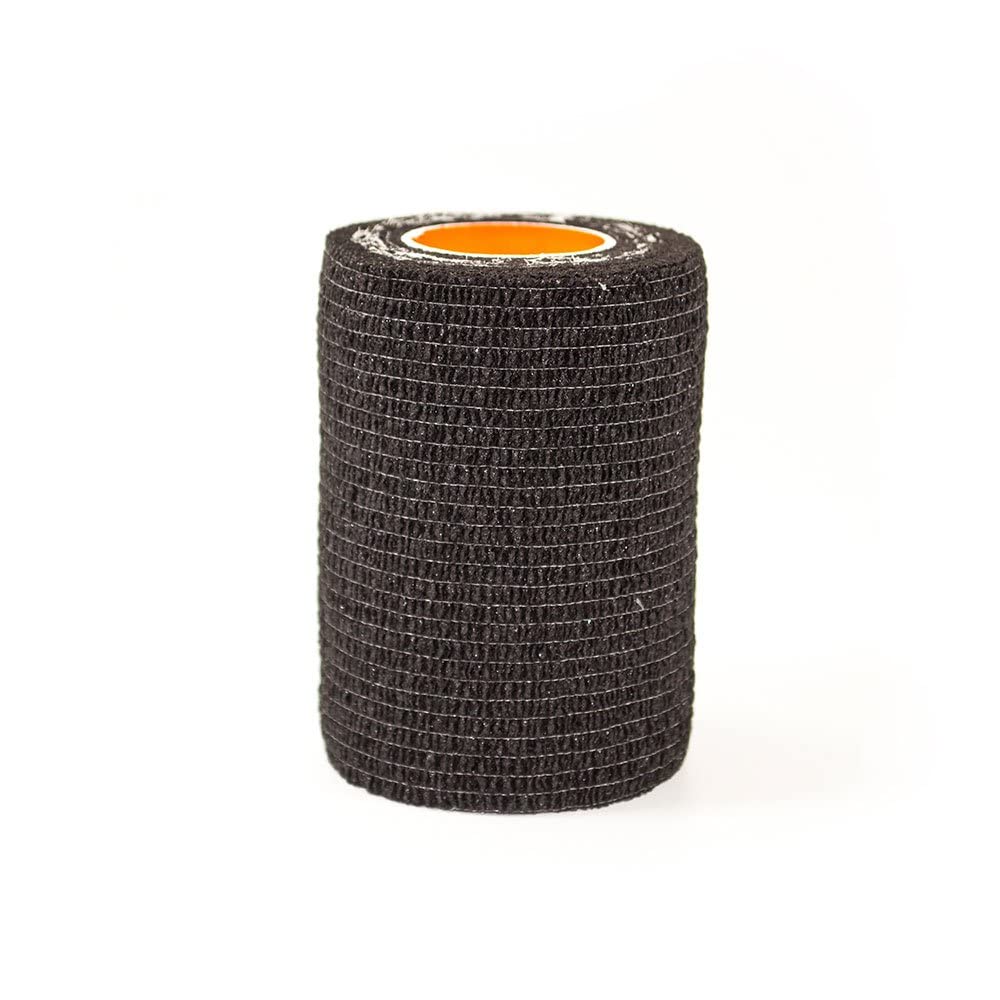 First Aid 4 Sport Latex Free Cohesive Bandage - 2.5cm x 4.5m Black - 1 Roll
