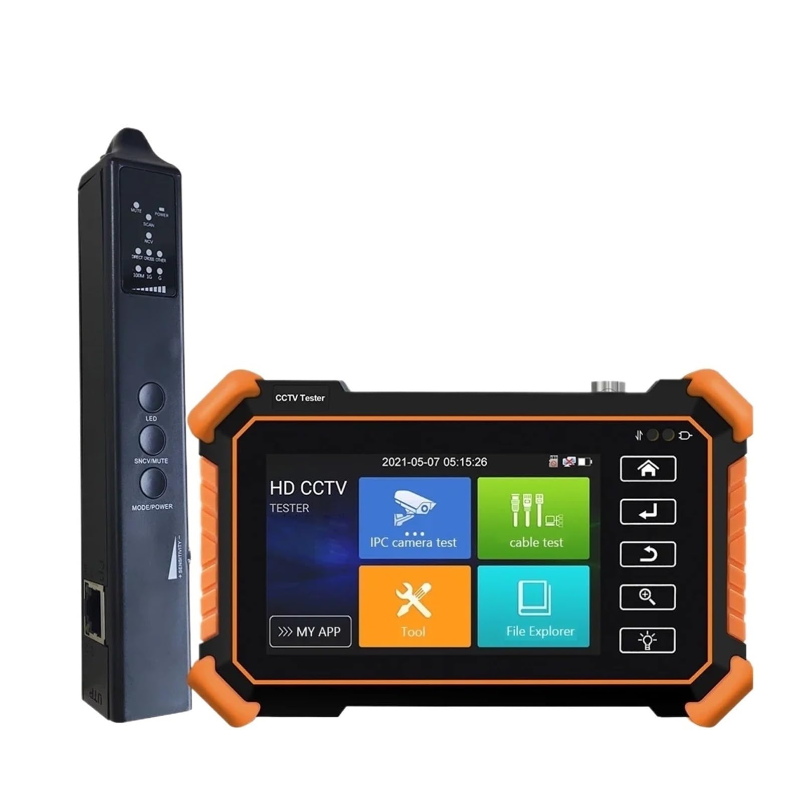 CCTV-Tester-Monitor IPC Kamera Tester Poe 8MP AHD TVI CVI SDI Kabel Tracer RJ45 TDR Test Schnelle CCTV Tool,Sicherheitstool(IPC5200)