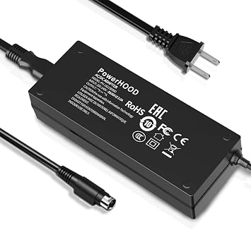 24V 3-Pin AC/DC Adapter Compatible with Bixolon SRP-Q302 SRP-Q300 SRP-Q200 SRP-Q200SK Desktop Direct Thermal Printer Receipt Print 24VDC DC24V 24 Volt Power Supply Cord Charger Cable PSU