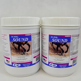 SU-PER Sound Joint Horse Supplement - Support for Joint, Ligament, and Tendon Health - Horse Vitamins and Minerals, Glucosamine, MSM, Bromelain, Amino Acids, Lysine - 2.5 Pound, (2 Pack)
