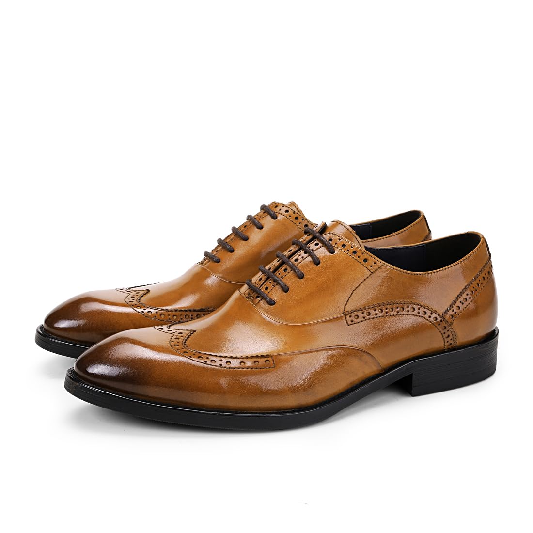 Brogues Oxford Business da Uomo Scarpe Basse Eleganti Formali in Pelle Scarpe Stringate da Abito